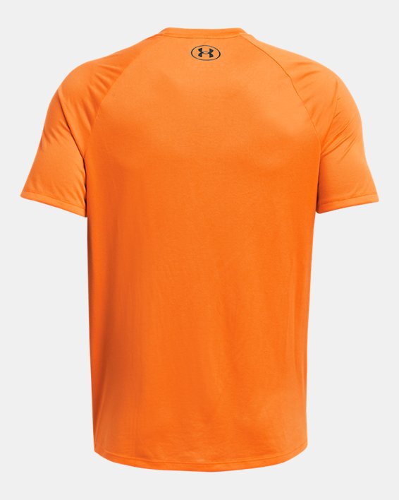Men's UA Tech™ 2.0 Short Sleeve, Orange, pdpMainDesktop image number 3
